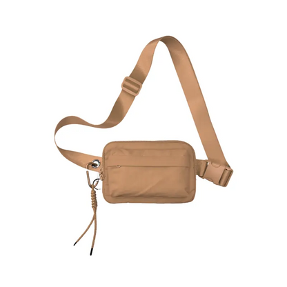 Multi Pockets Crossbody Bag with Keychain