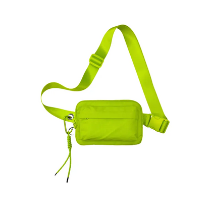 Multi Pockets Crossbody Bag with Keychain