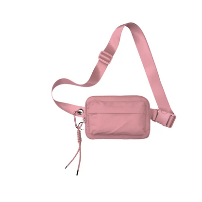 Multi Pockets Crossbody Bag with Keychain