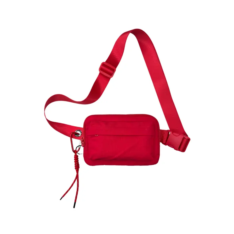 Multi Pockets Crossbody Bag with Keychain