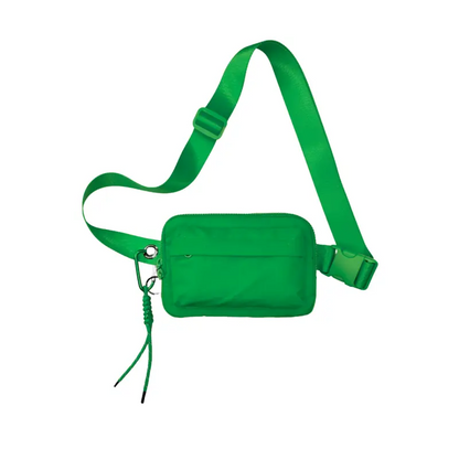 Multi Pockets Crossbody Bag with Keychain