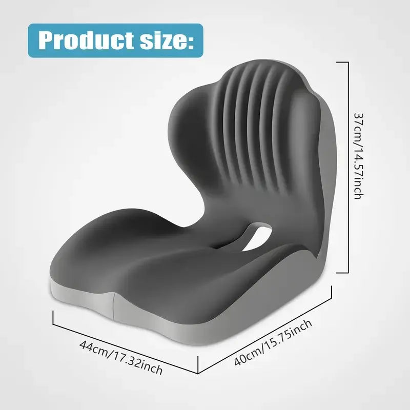 Ergonomic Memory Foam Seat Cushion with Lumbar & Back Support