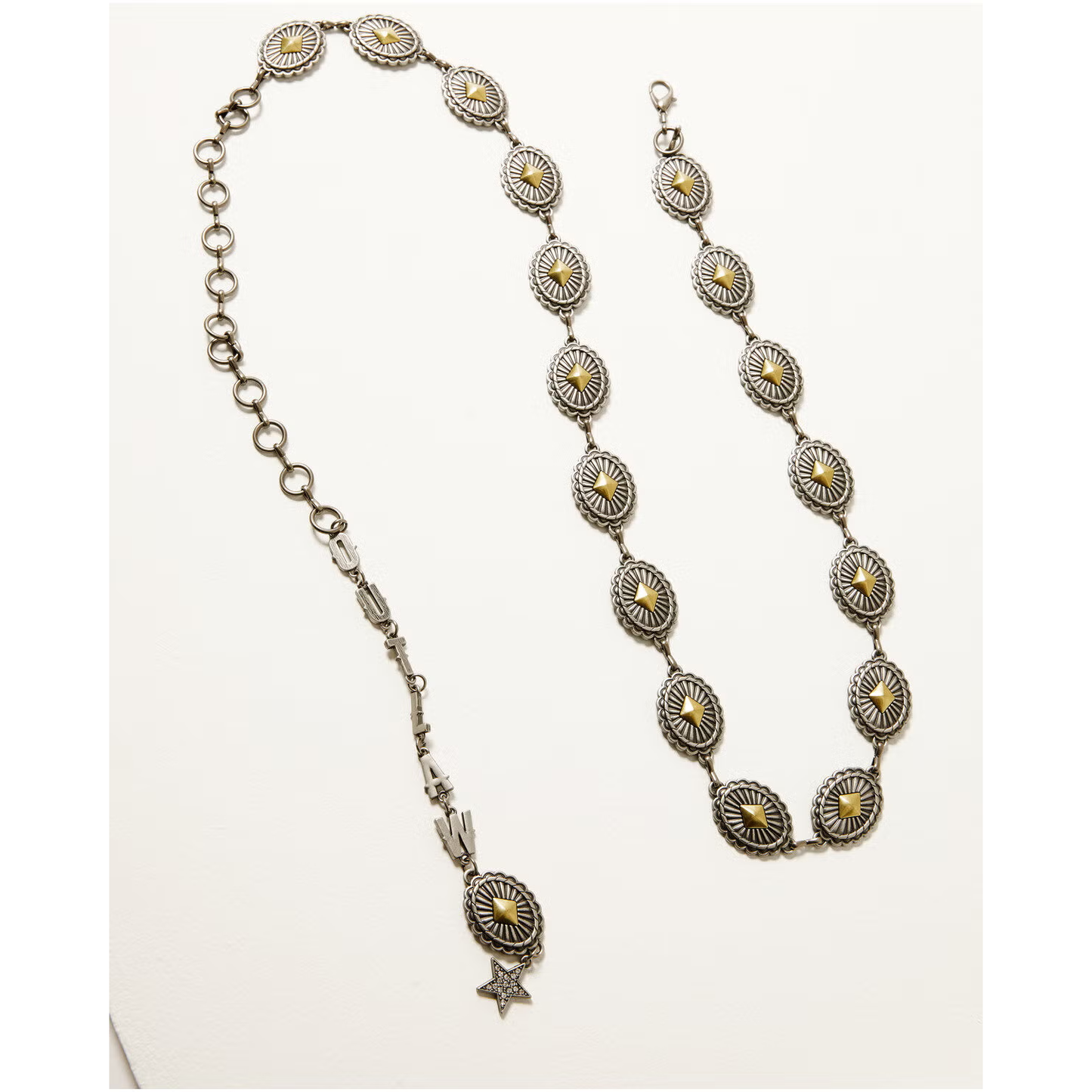 Women's Outlaw Country Swag Gold Chain Belt