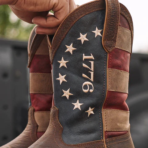 America 1776 Square Toe Pull On Boots