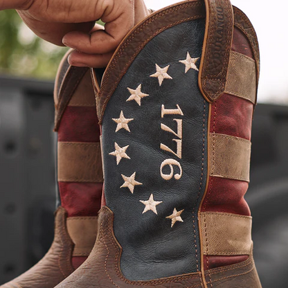America 1776 Square Toe Pull On Boots