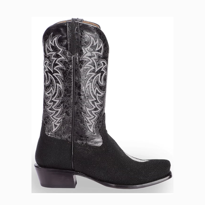 Men's Stingray Exotic Boots - Square Toe