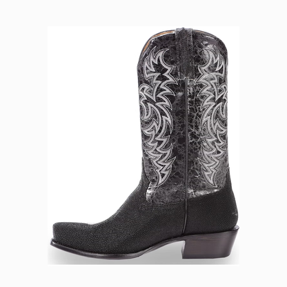 Men's Stingray Exotic Boots - Square Toe