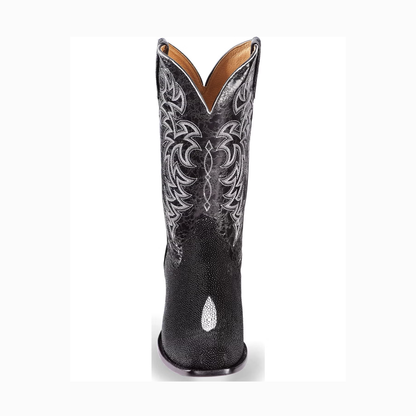 Men's Stingray Exotic Boots - Square Toe