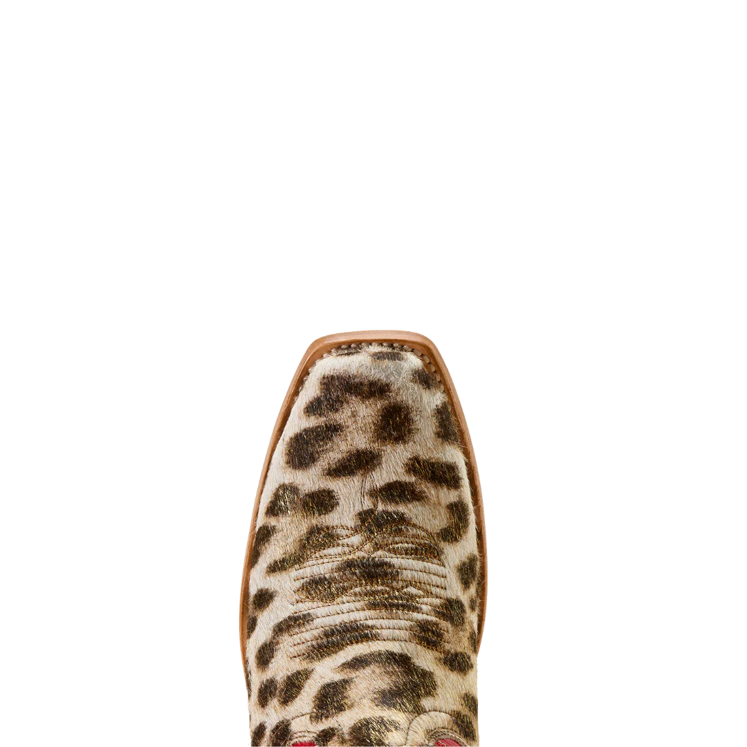 Ladies Leopard and Red Western Boots