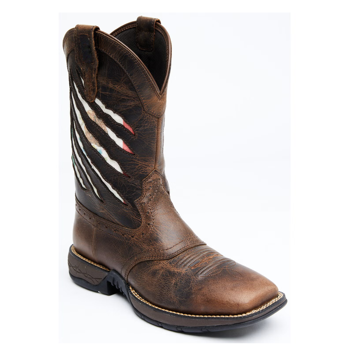 Men's Scratch Flag Performance Western Boots - Broad Square Toe