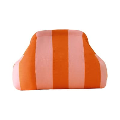 Clip-Top Striped Cloud Handbag