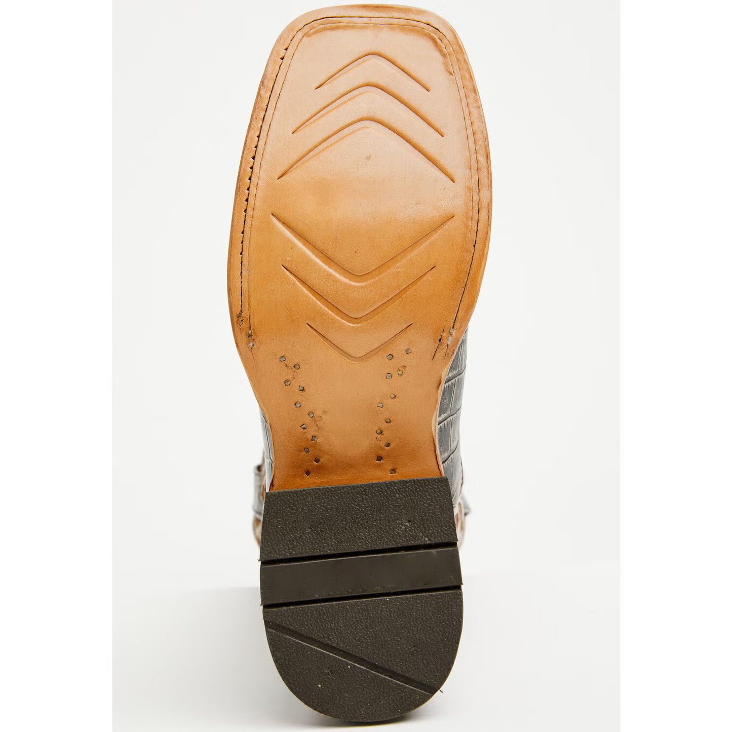 Women's Croc Print & Gilded Leopard Wide Square Toe Cowboy Boots