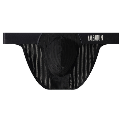 Men's Low-Rise Ice Silk Thong Briefs