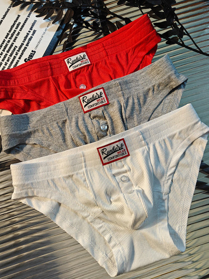 Men's Premium Comfortable Fabric Low-Rise U-Shaped Briefs