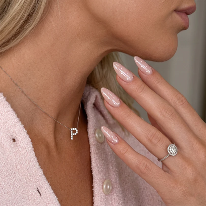 Minimalist Glazed Pearl & White Dot