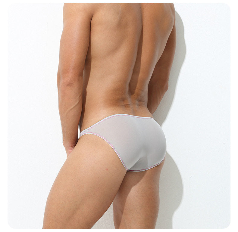 Ice Silk Ultra-thin Low-rise Sexy Pouch Briefs