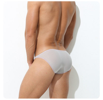 Ice Silk Ultra-thin Low-rise Sexy Pouch Briefs