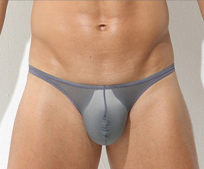 Ice Silk Ultra-thin Low-rise Sexy Pouch Briefs
