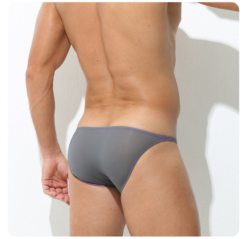 Ice Silk Ultra-thin Low-rise Sexy Pouch Briefs