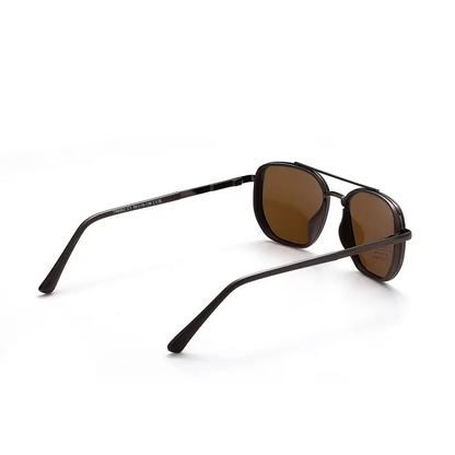 Geometric Frame Double Beam Sunglasses