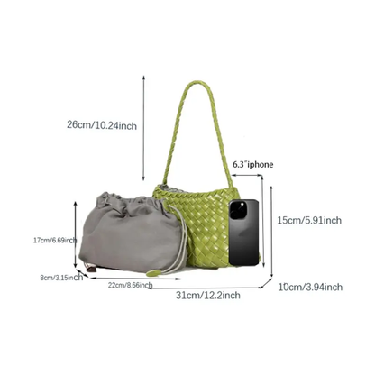 Handmade Leather Crossbody Bag Includes Inner Pouch