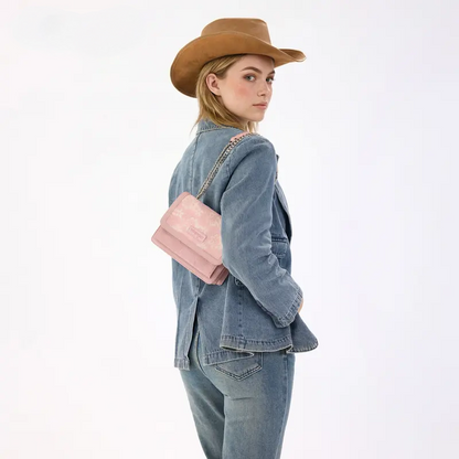 Women's Crossbody Bag - Quilted Flap Shoulder Purse