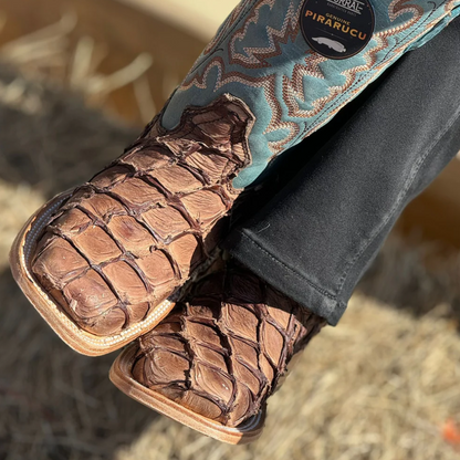 Corral Women's Piracuhu Exotic Embroidered Boots - Square Toe