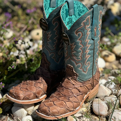Corral Women's Piracuhu Exotic Embroidered Boots - Square Toe
