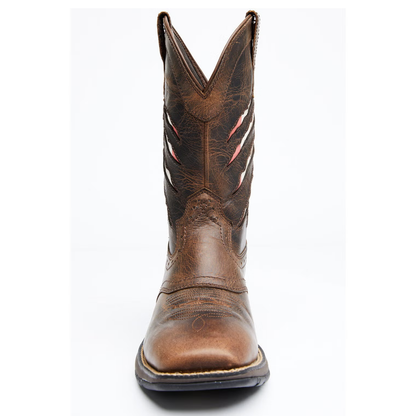 Men's Scratch Flag Performance Western Boots - Broad Square Toe