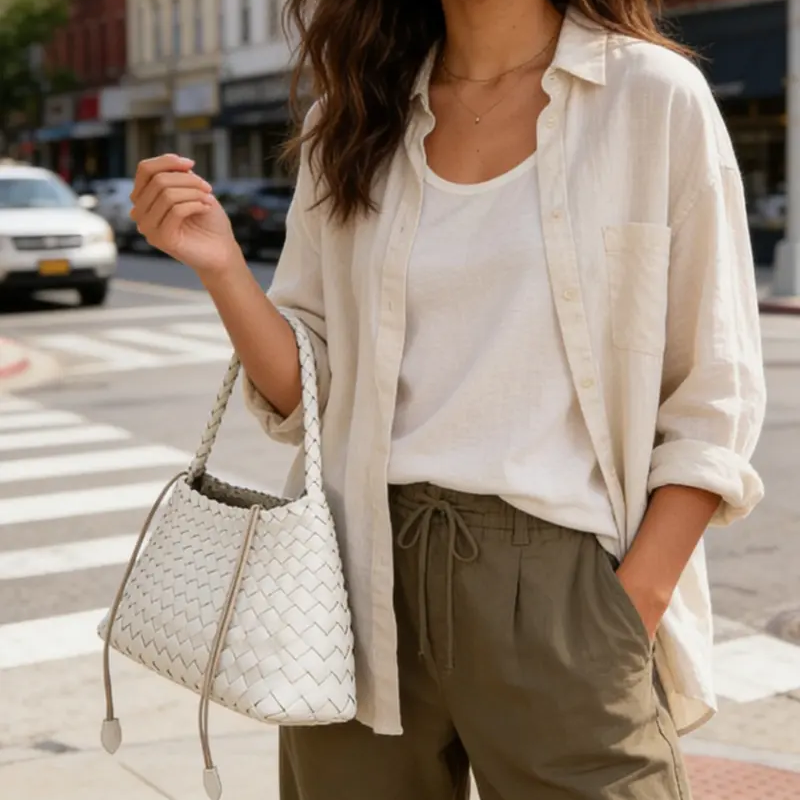 Handmade Leather Crossbody Bag Includes Inner Pouch