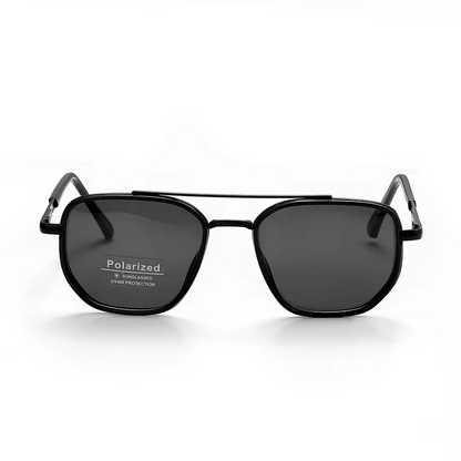 Geometric Frame Double Beam Sunglasses