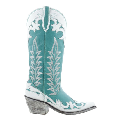 Liv Handcrafted 100% Leather Western Boots With Cuban Heel