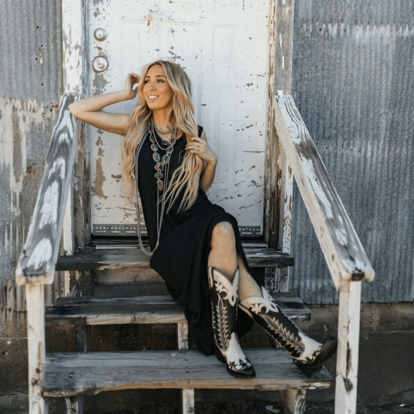 Liv Handcrafted 100% Leather Western Boots With Cuban Heel