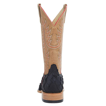 Horse Power Men's Top Hand Big Bass 13" Square Toe Boots - Black