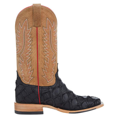 Horse Power Men's Top Hand Big Bass 13" Square Toe Boots - Black