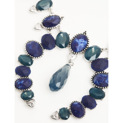 Stone Squash Blossom Necklace