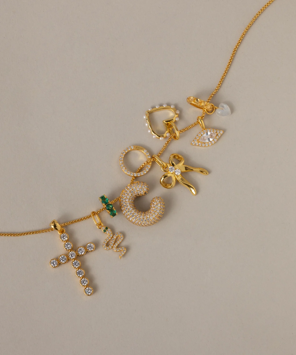 Infinity Garnet Charm